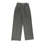 شلوار پارچه ای خاکستری بگ Bisou