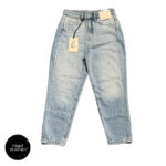 شلوار جین آبی روشن مام BERSHKA