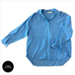 شومیز آبی Crep