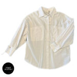 شومیز سفید آستین پاپیونی Robin