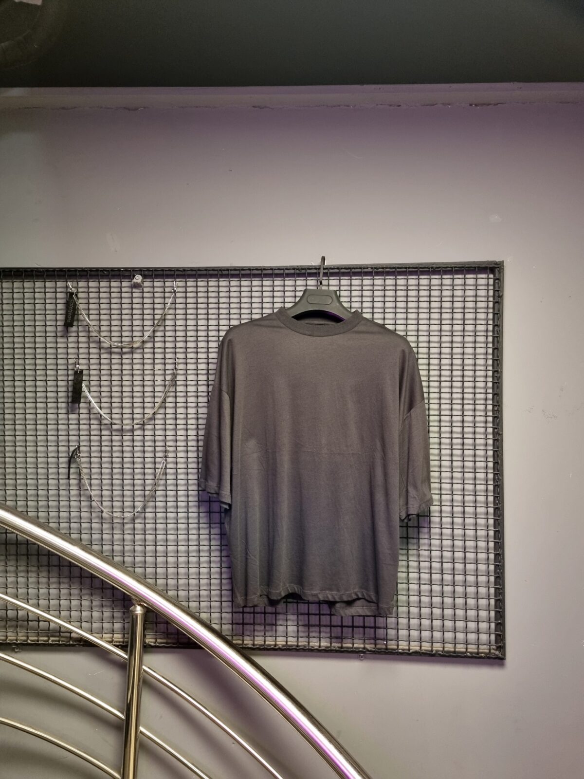 تیشرت ساده طوسی - Image 2