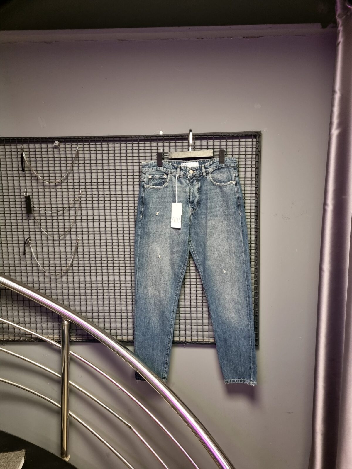 شلوار جین مام استایل ZARA - Image 2