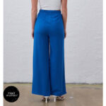 شلوار پارچه ای آبی bisou - Image 2