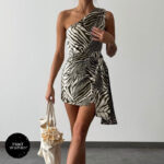 پیراهن مجلسی طرحدار bisou