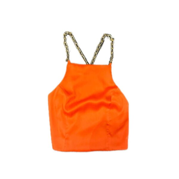 تاپ بند زنجیری نارنجی Lefon