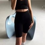 ست تاپ و شلوارک مشکی tendenza