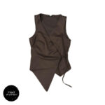 تاپ کج قهوه ای LEFON