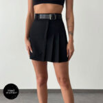 دامن یکطرف پلیسه BISOU