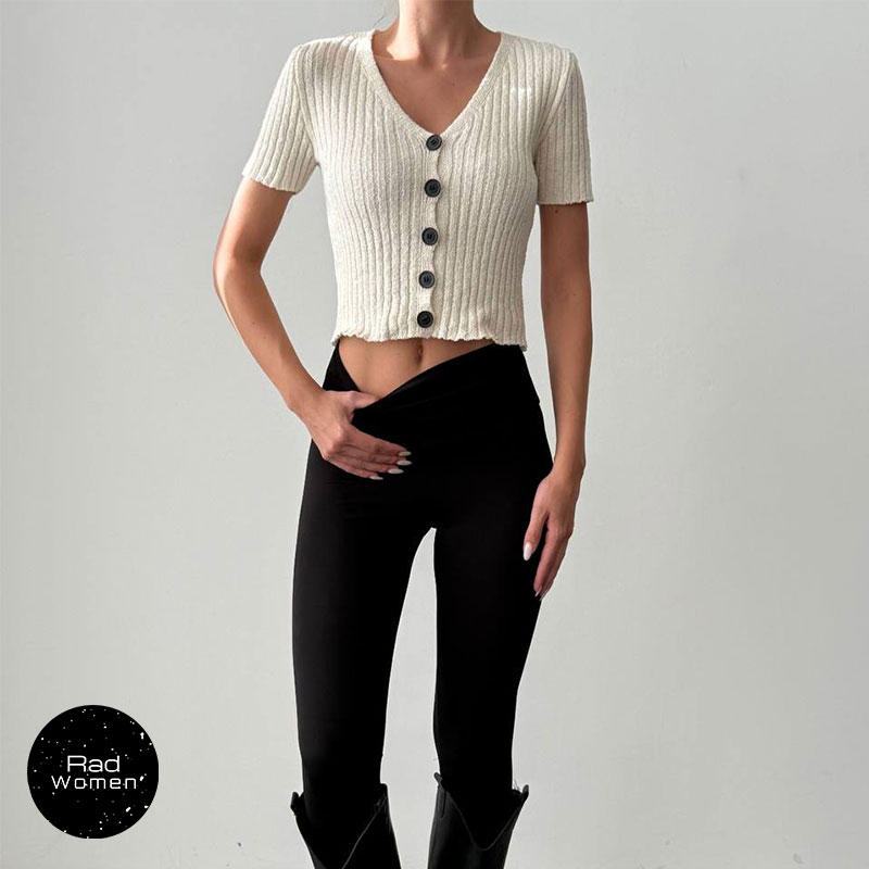 بافت-تیشرت-Quzu بافت تیشرت کرم Quzu - Image 1