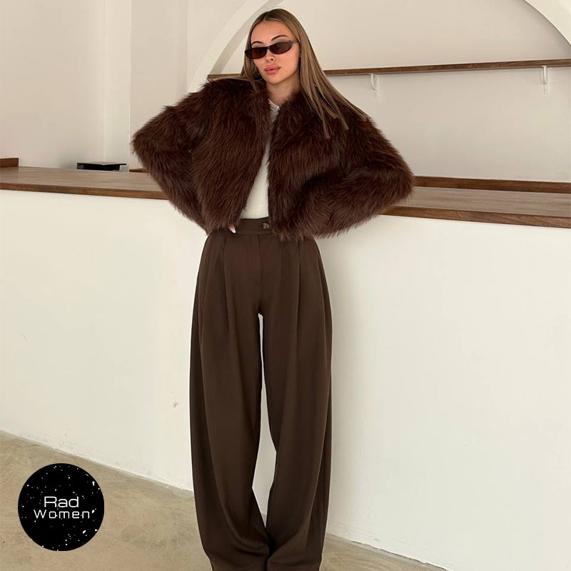 کت-خز-قهوه-ای-RU کت خز قهوه ای RU - Image 1